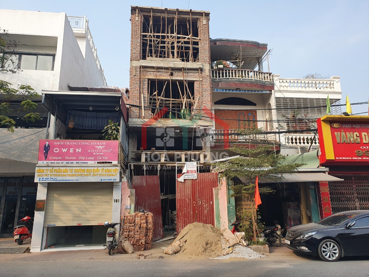 Công trình 4 tầng hiệu sách Mai ở địa chỉ 183 Ngô Gia Tự, quận Hải An, Tp Hải Phòng